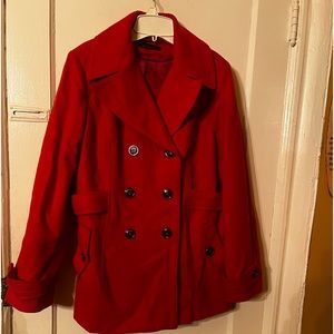 APT 9 red Double breasted fully lined coat . Never worn